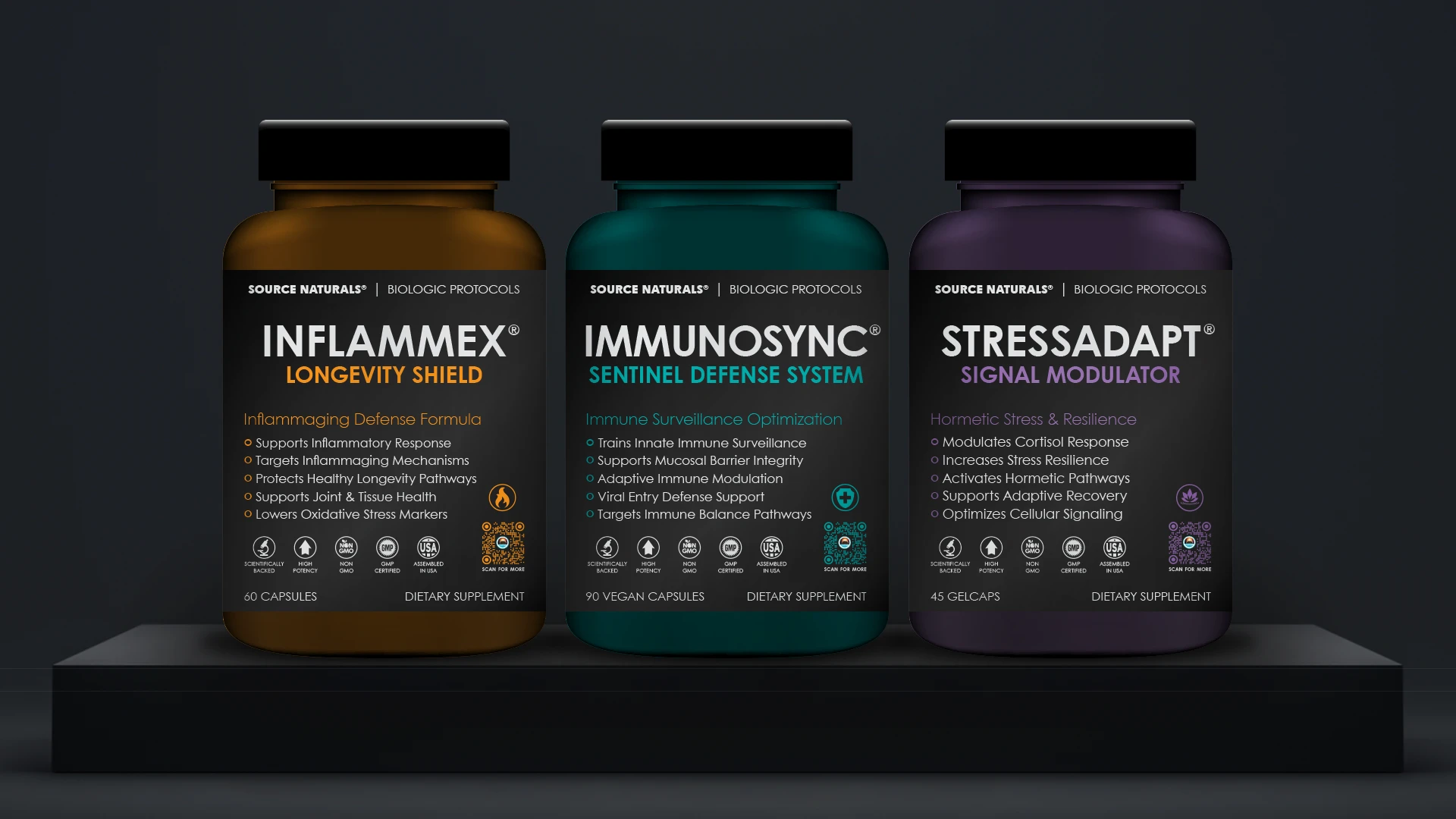 Source Naturals brand system and visual application.